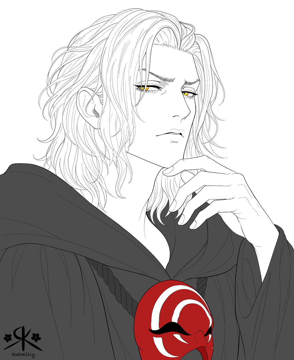 Bust portrait, no background