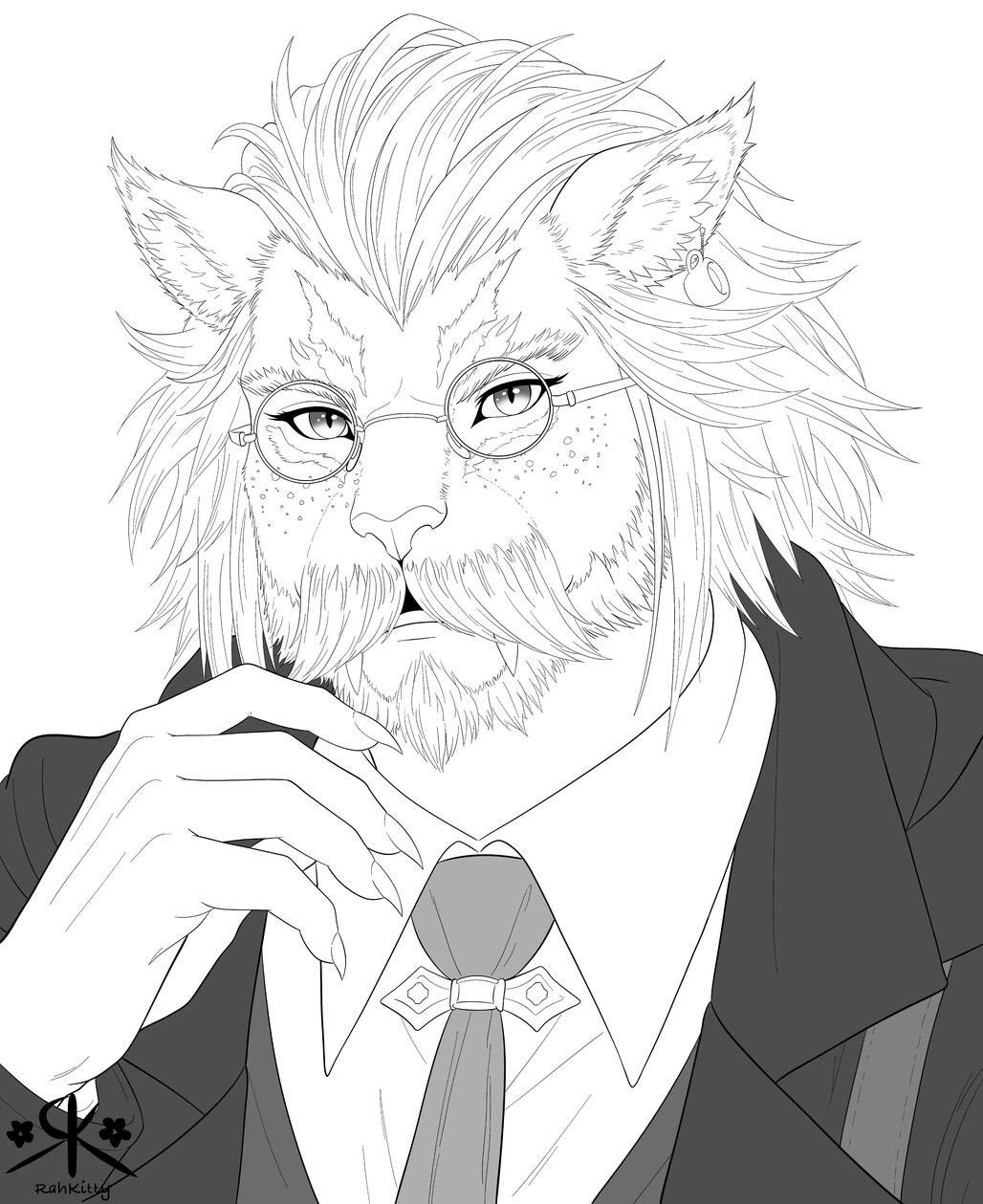 Bust portrait, no background