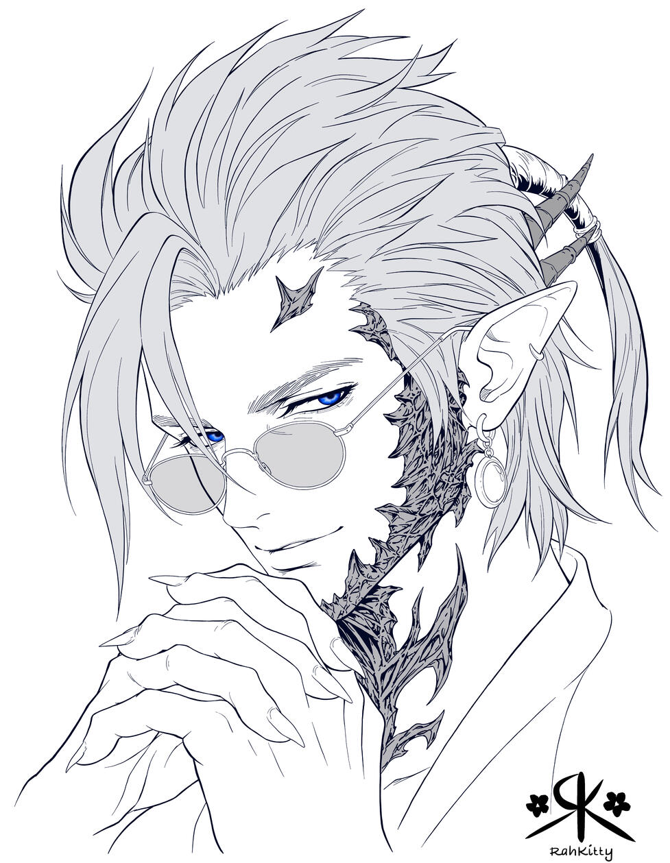 Bust portrait, no background