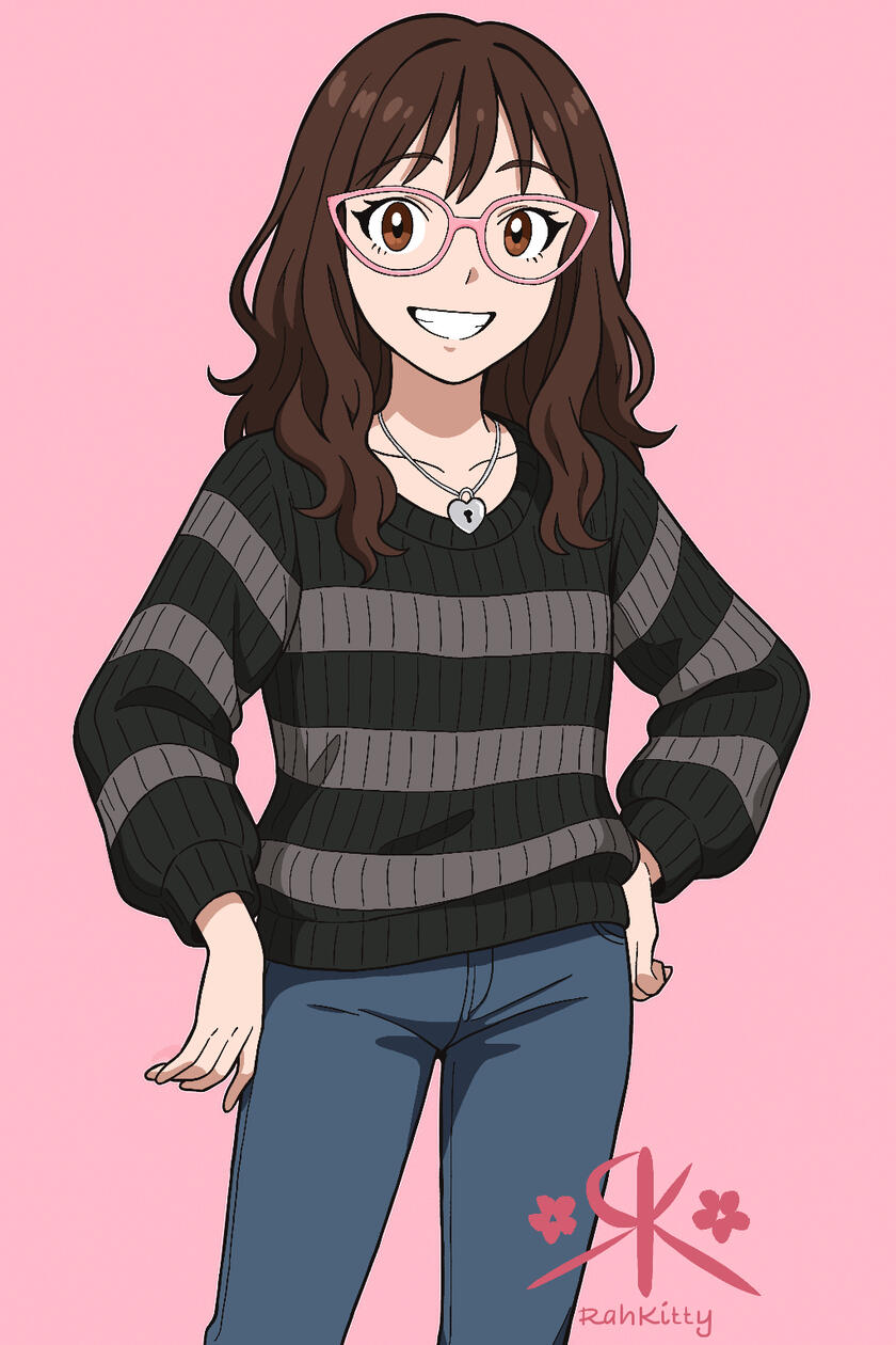 Half body, flat background