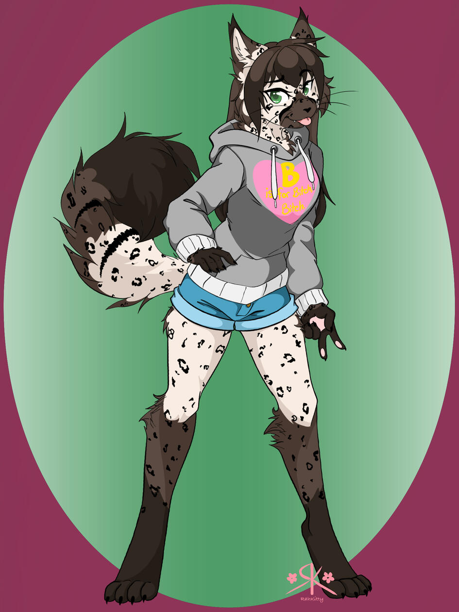 Full body, flat background